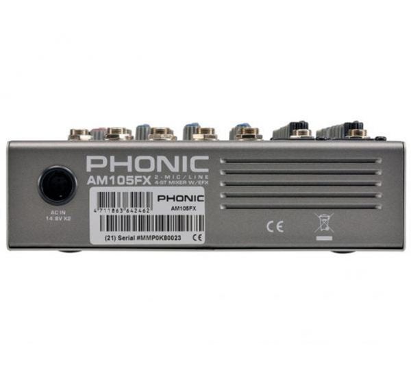 PHONIC AM105FX Back