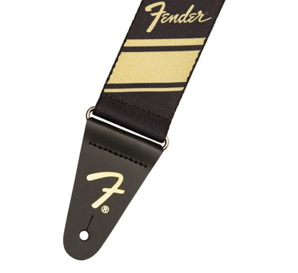 Fender Nylon Competition Stripe Strap Gold Detail