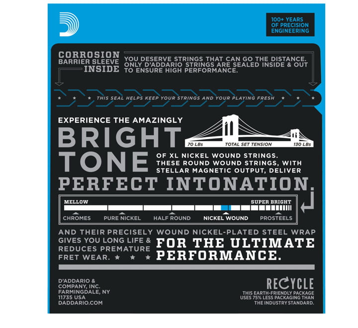 D’Addario EXL110-7 Back