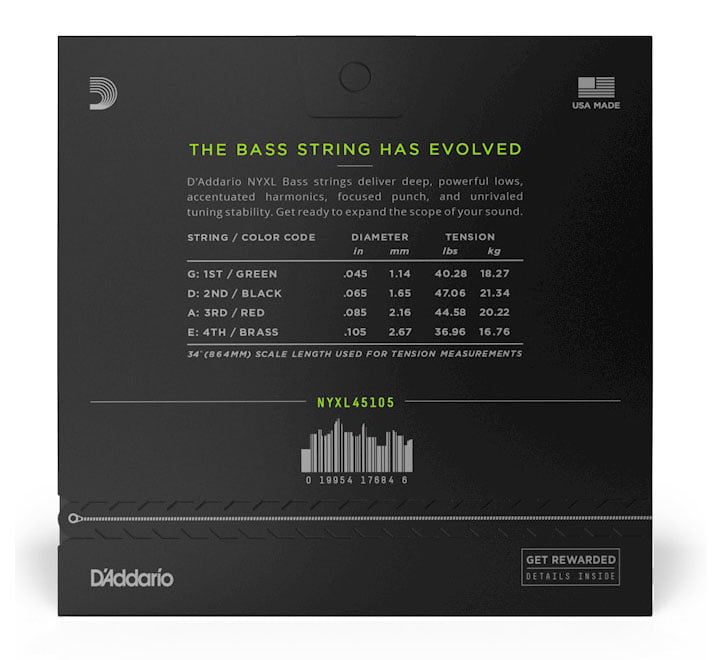 D’Addario NYXL45105 Back