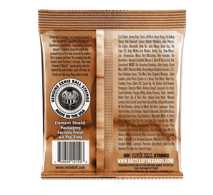 Ernie Ball 2150 Earthwood Phosphor Bronze 10-50 Back