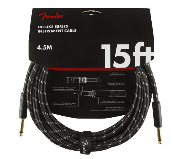 Fender Deluxe 15′ Instrument Cable BTWD