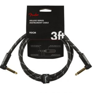 Fender Deluxe 3′ Angled Instrument Cable BTWD