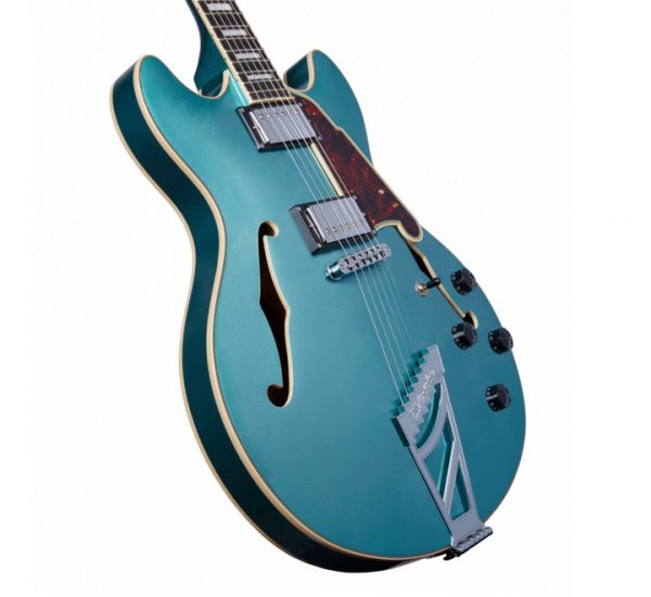 D'Angelico Premier DC Ocean Turquoise Side