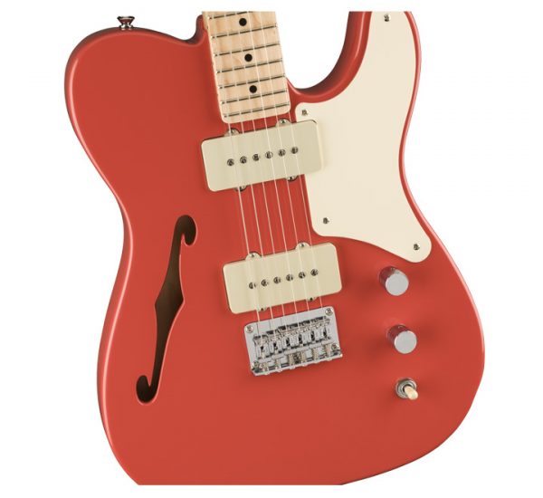 FENDER Squier Paranormal Cabronita Telecaster Thinline MN Fiesta Red Side