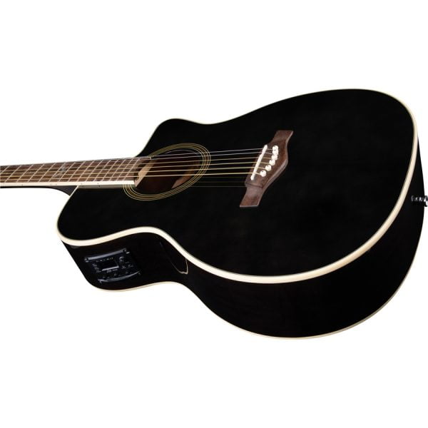 EKO NXT A100CE See Through Black Side