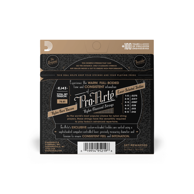 D’Addario EJ43 Pro-Arté Light Tension Back