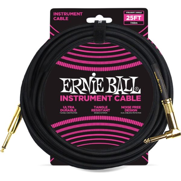 Ernie Ball 6058 Cavo Braided Black 7,62 MT