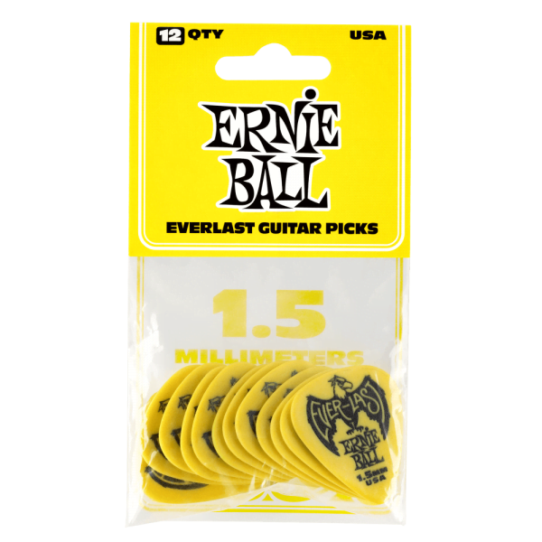 Ernie Ball 9195 Plettri Everlast Yellow 1.5