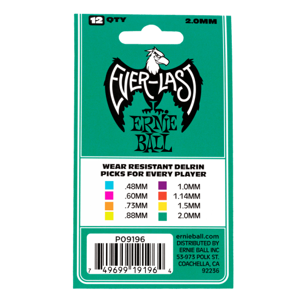 Ernie Ball 9196 Plettri Everlast Teal 2 - immagine 2