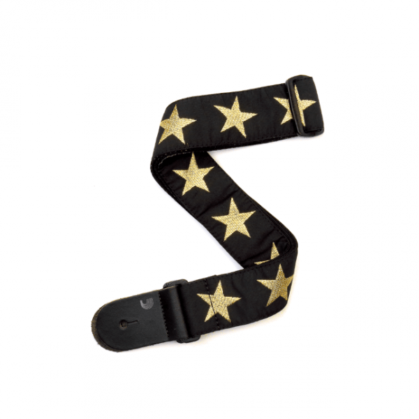 D'Addario 20T05 Woven Strap Gold Star