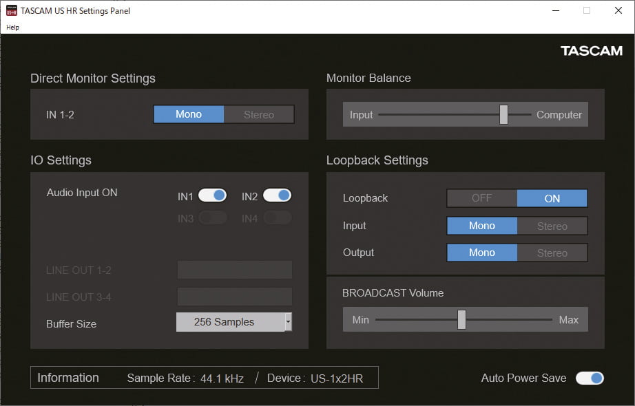 Tascam US-1x2HR - immagine 4