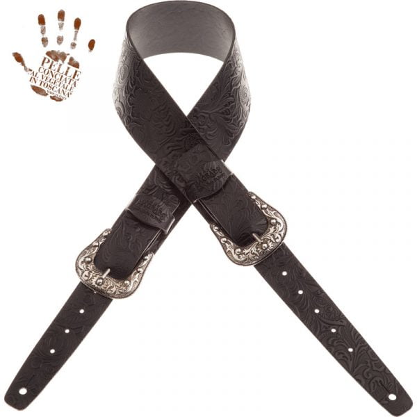 Magrabò Twin Buckle TC Embossed Flores Nero 7 cm - immagine 3
