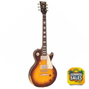 Vintage V100 Icon Distressed Tobacco Sunburst