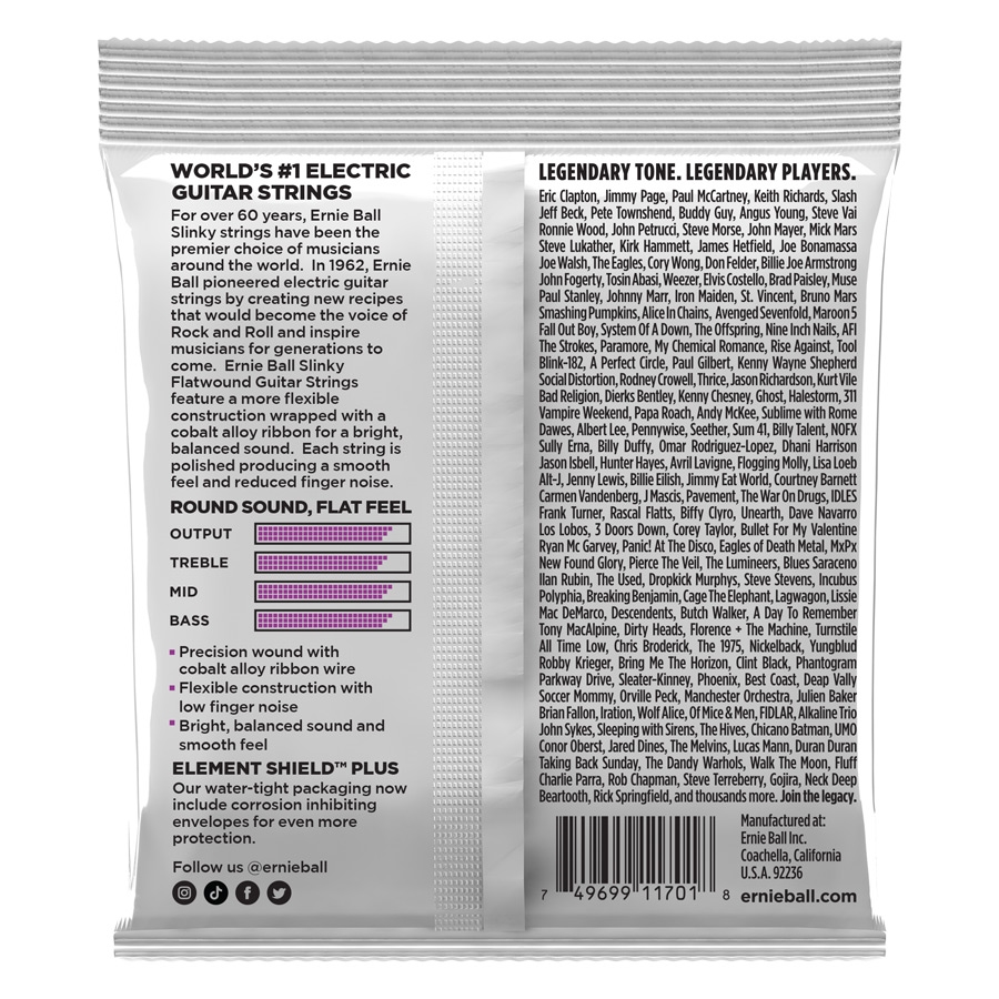 Ernie Ball 2590 Slinky Flatwound - immagine 2