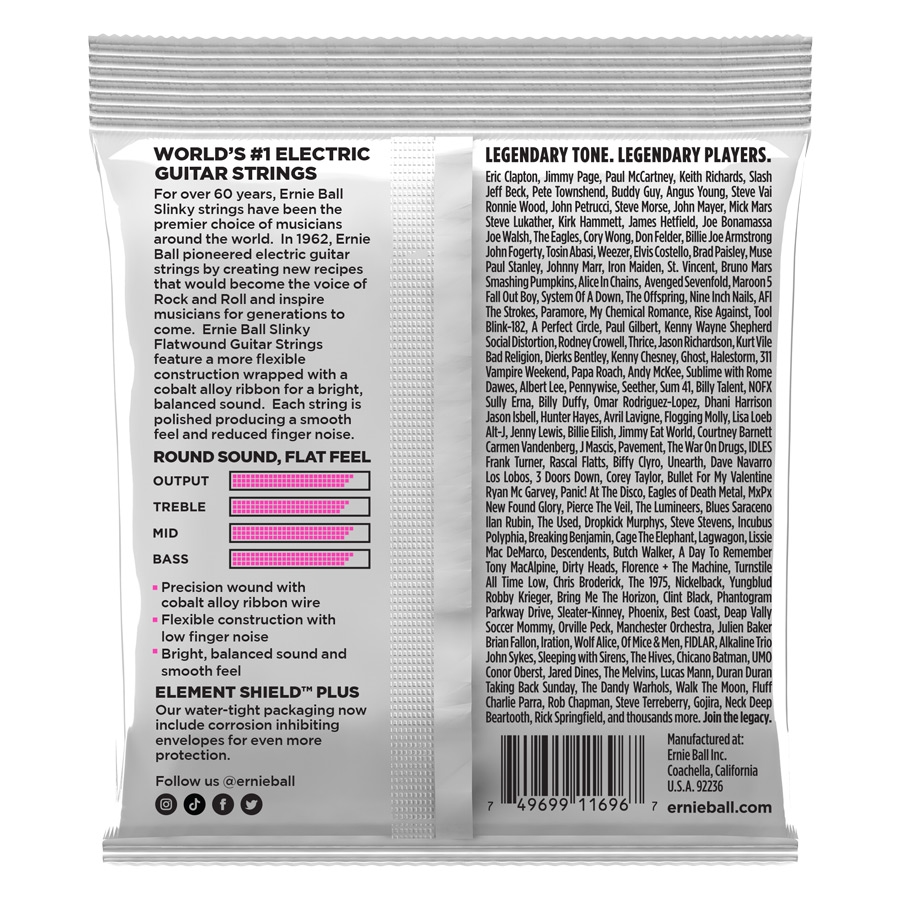 Ernie Ball 2593 Slinky Flatwound - immagine 2