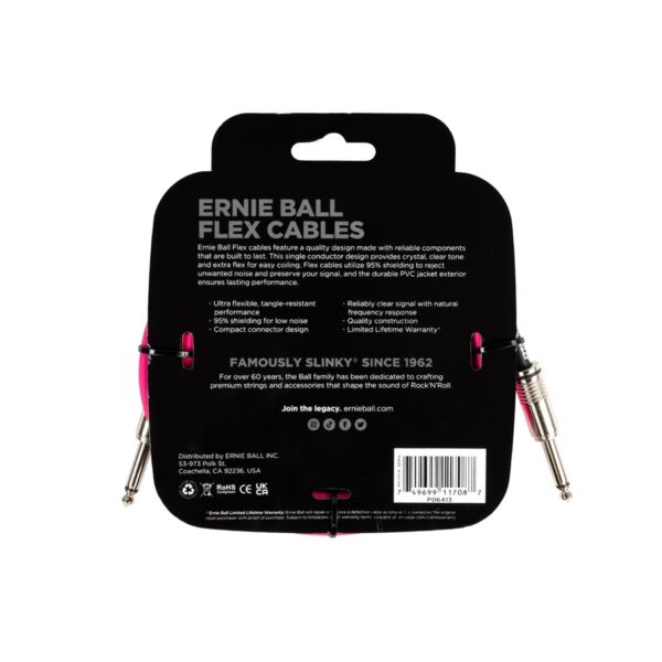 Ernie Ball 6413 Flex Cable Pink 3M - immagine 2