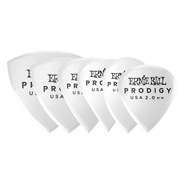 Ernie Ball 9343 Plettri Prodigy Multipack White