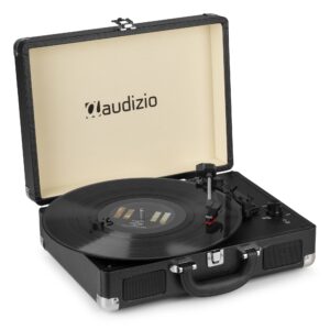 Audizio RP114BK Record Player Briefcase Black