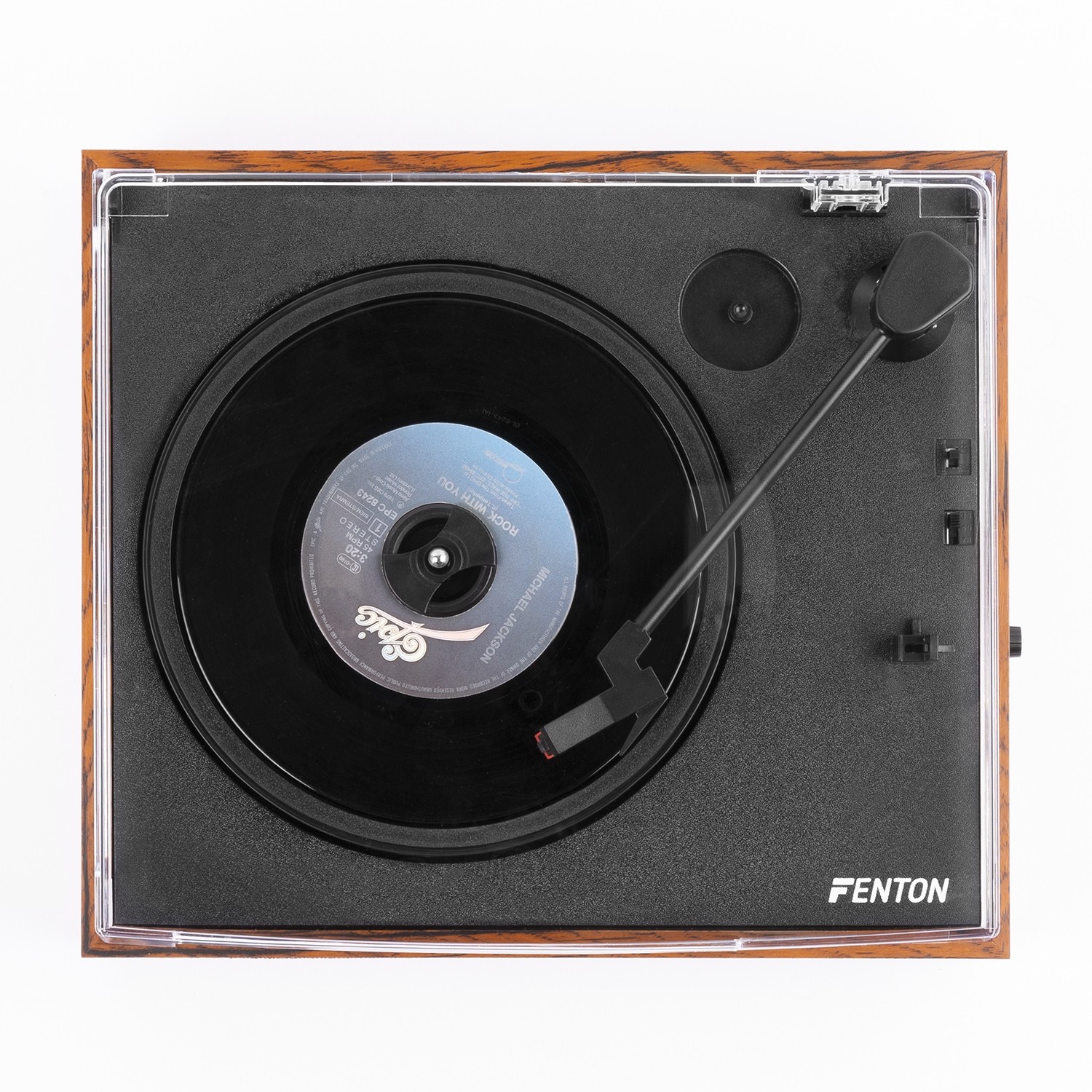 Fenton RP170L Record Player With Record Storage Case Wood - immagine 5